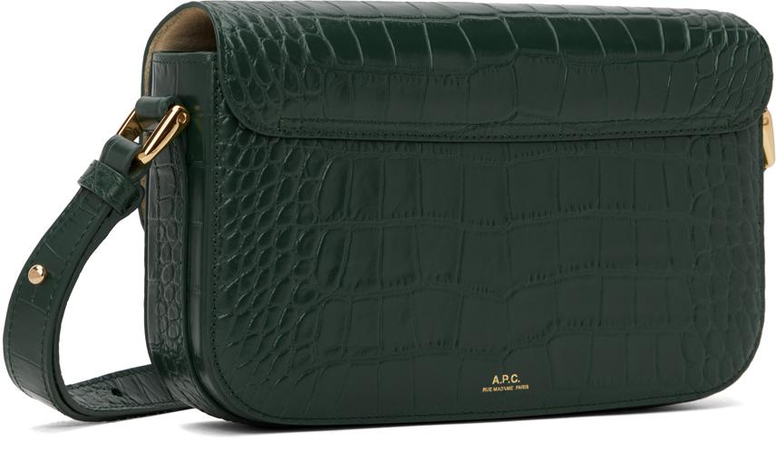 A.P.C. Grace Baguette Bag in Green | Lyst