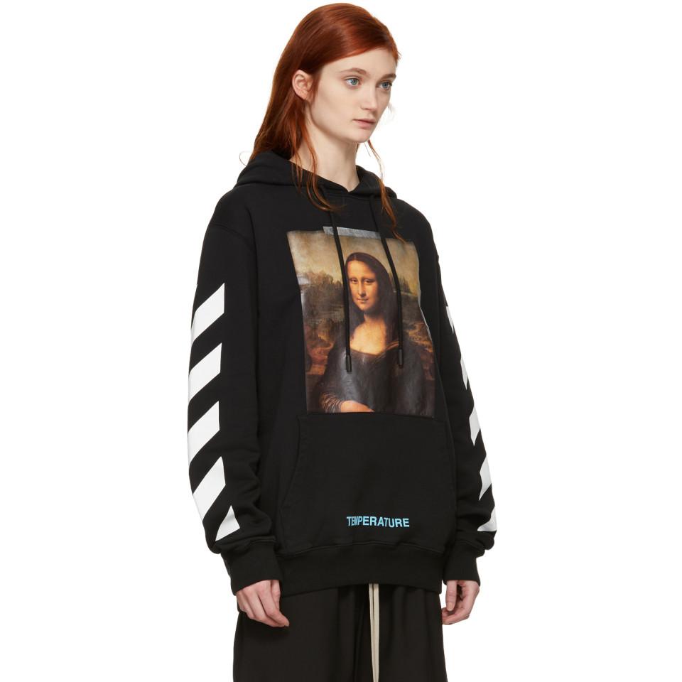 off white black mona lisa hoodie