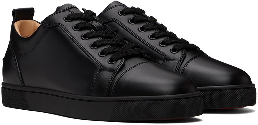 Christian Louboutin Louis Junior Orlato Leather Sneaker in Black