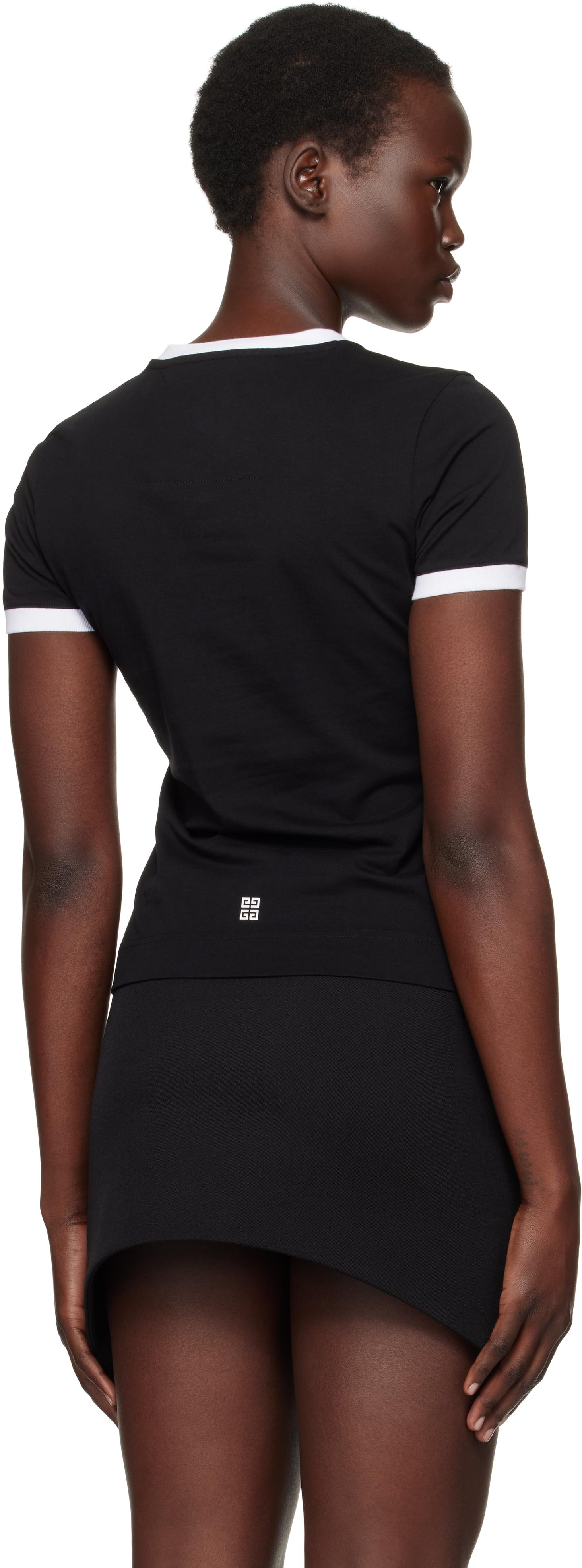 Givenchy レディース ブラック Archetype Tシャツ トップス 