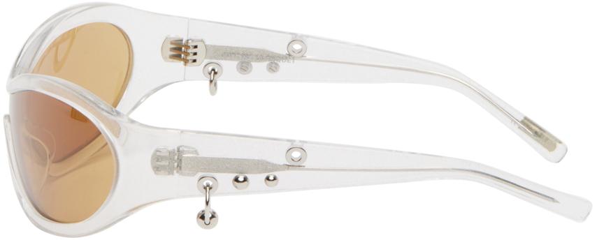 Justine Clenquet Jenny Glitter Sunglasses in Black Lyst UK