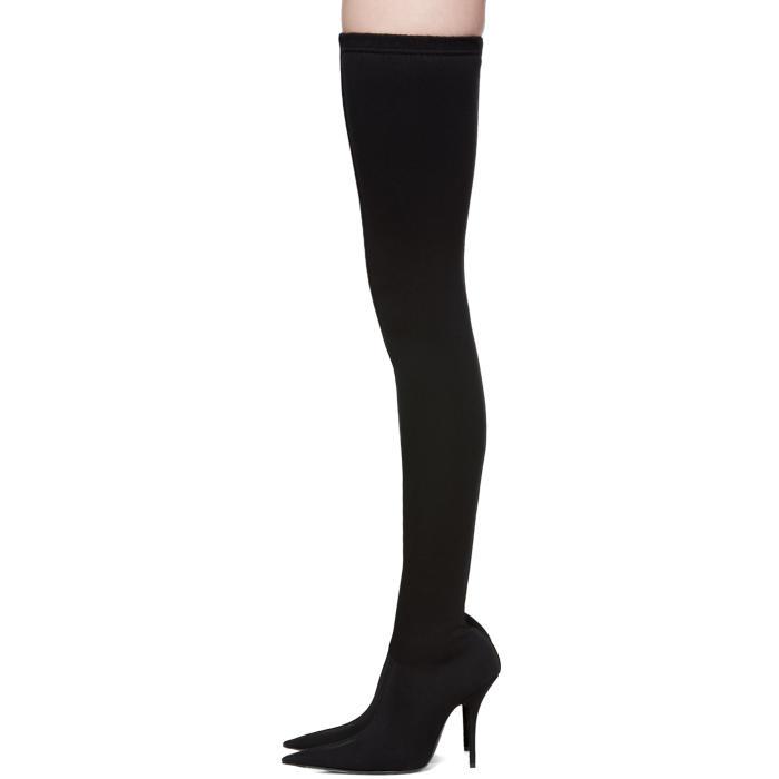 thigh high stocking boots