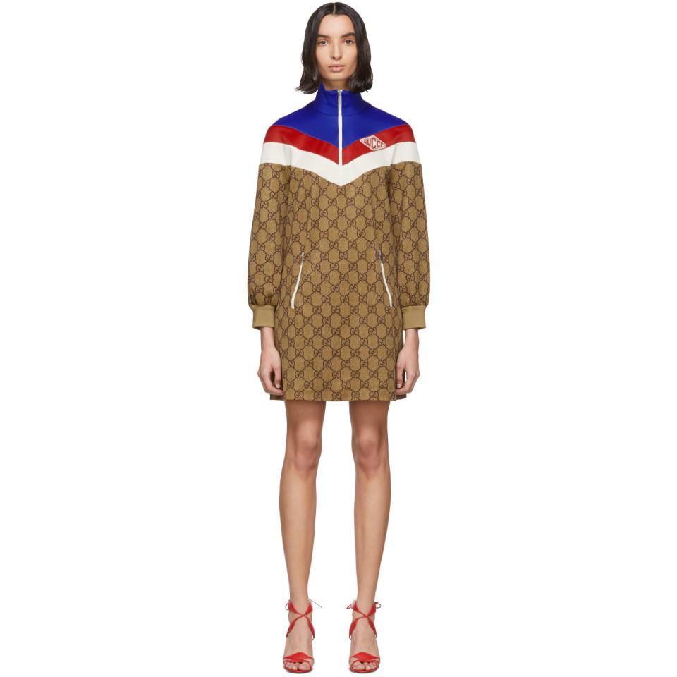 gucci logo dress