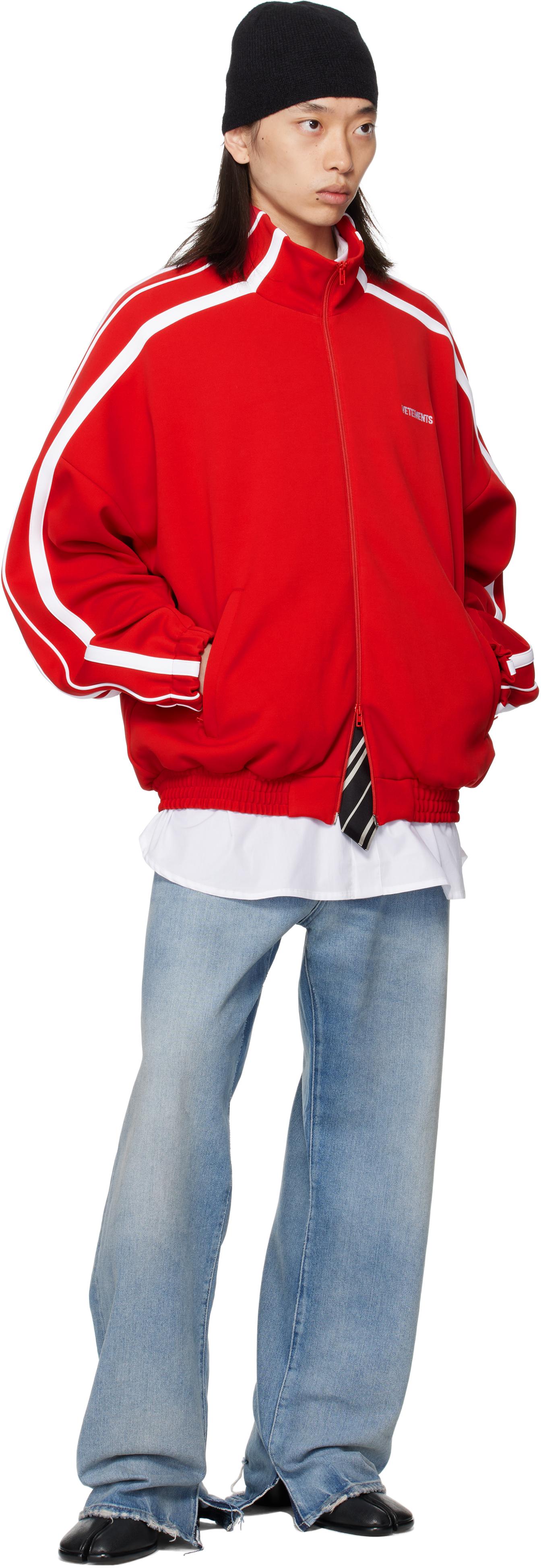 Vetements Gym Track Jacket in Red for Men | Lyst
