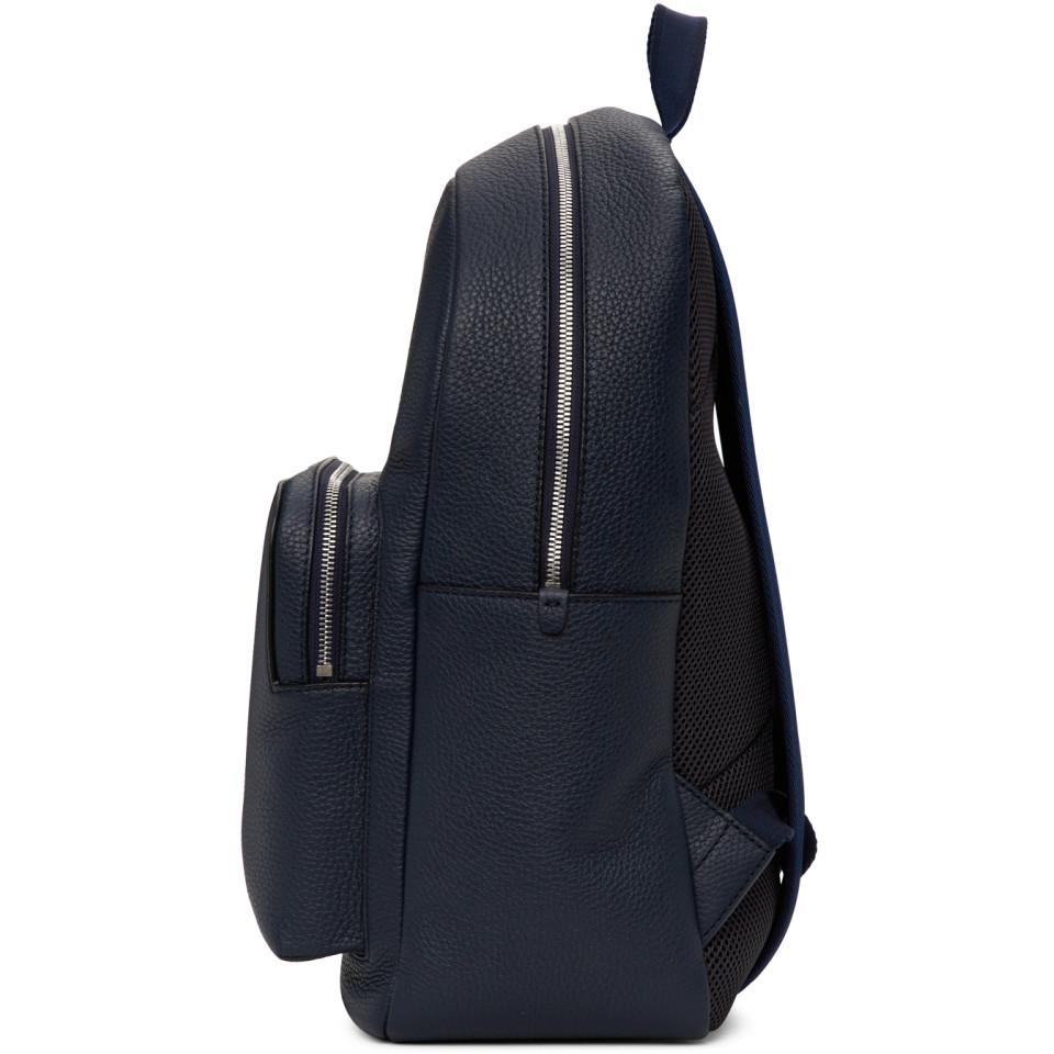 BOSS by HUGO BOSS Leather Navy 