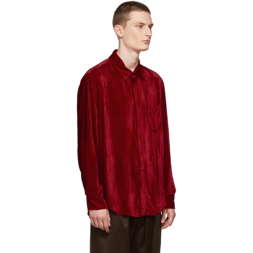Sies Marjan Red Velvet Cord Sander 