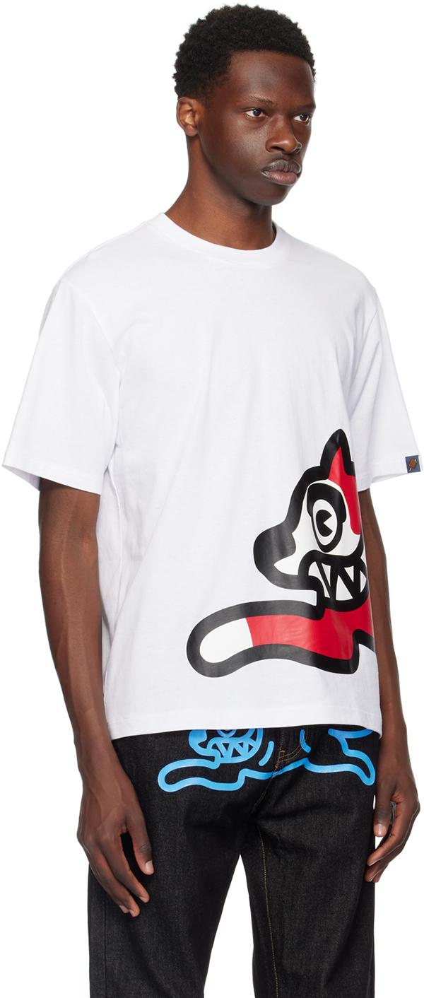 【関税込み】ICECREAM ホワイト Jumbo Running Dog Tシャツ Icecream Jumbo Running Dog T-Shirt in White | SVD USA