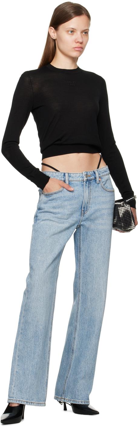 【Alexander Wang】Pre-Styled ミッドライズ ソング ジーンズ Alexander Wang ☆Pre-Styledミッドライズ ロゴ ソング ジーンズ