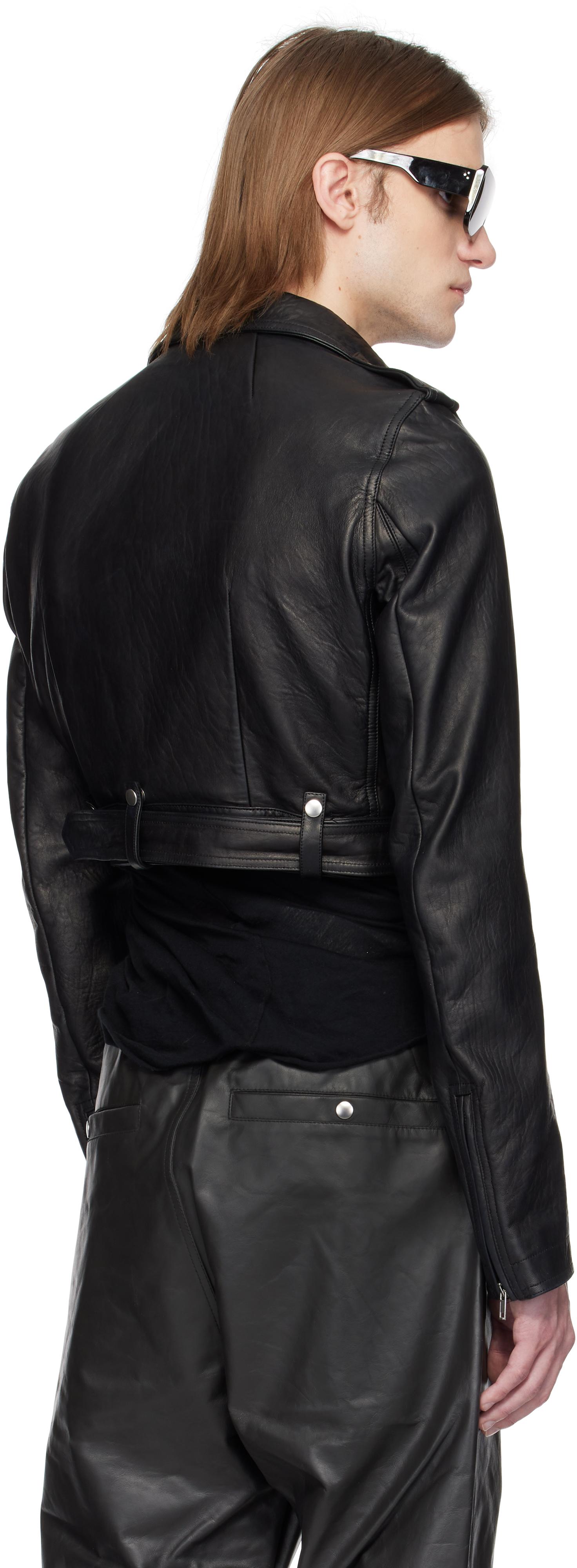 Rick Owens Hollywood Cropped Luke S Stooges Leather Jacket
