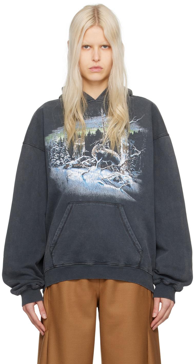 Holzweiler Paradise National Hoodie in Blue Lyst Canada