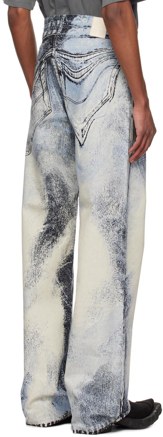 メンズ CAMPERLAB ブルー Distorted Print ジーンズ ブラック | Lyst