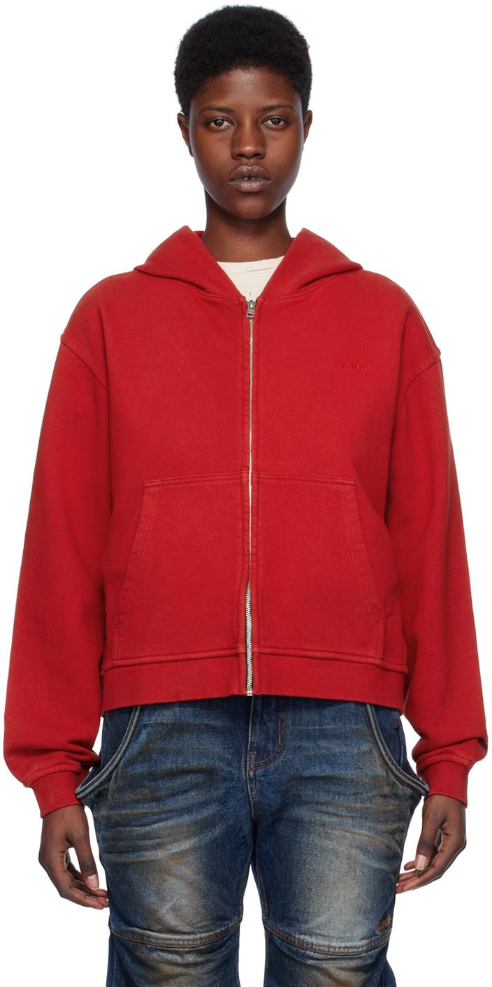 we11done Zip Hoodie in Red | Lyst Canada