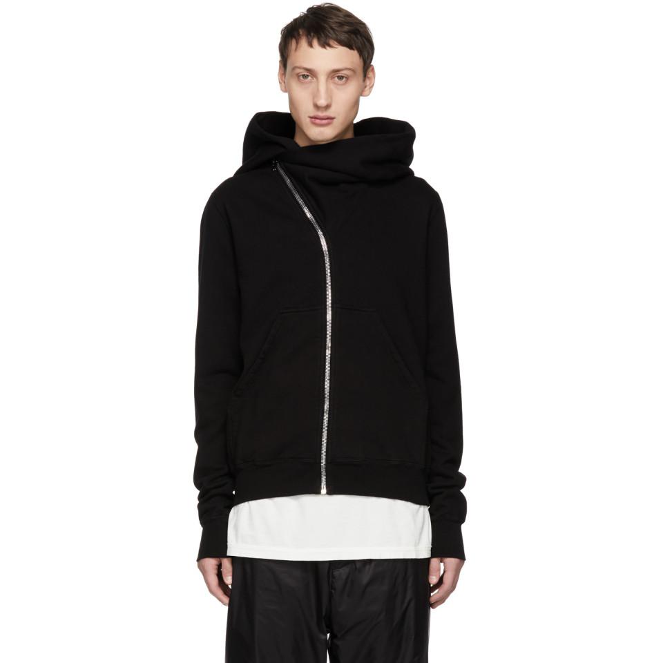 rick owens full zip hoodie