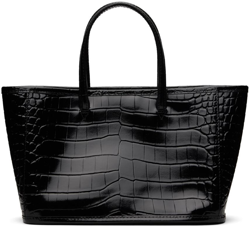 【NOTHING WRITTEN】Ain croco tote bag_2colors Nothing Written Black Ain Croco Tote