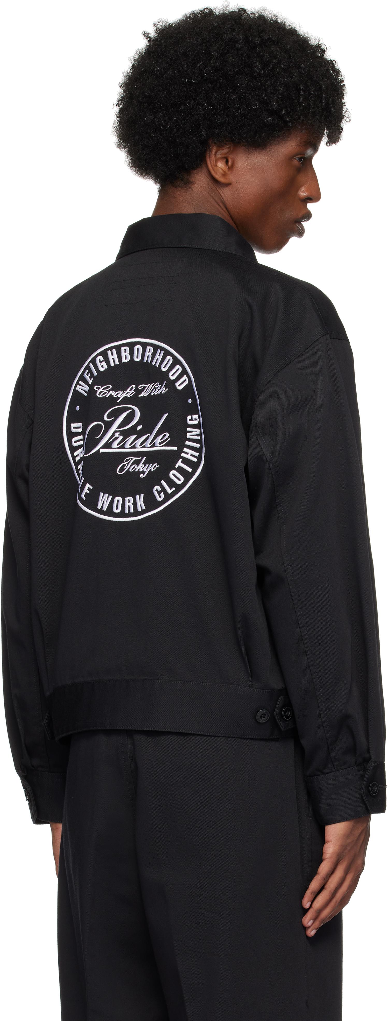 Neighborhood メンズ Dickiesエディション ブラック ジップアップ  