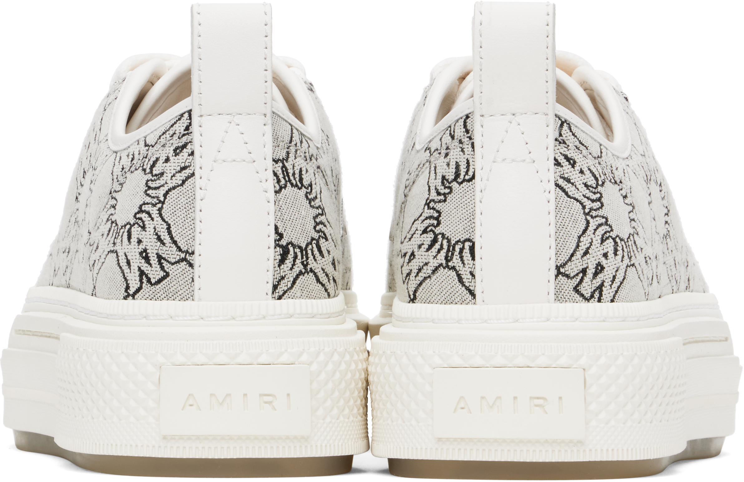 Amiri Ma Quad Jacquard Court Low Sneakers in Black for Men