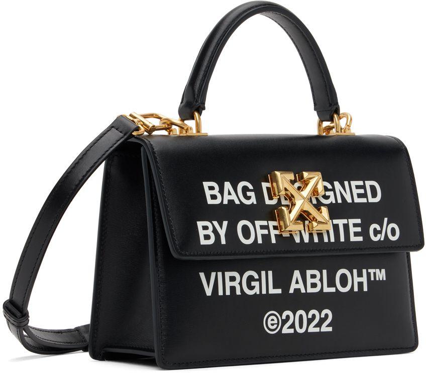 Off-White c/o Virgil Abloh Jitney 1.4 Logo Printed Tote Bag in Black