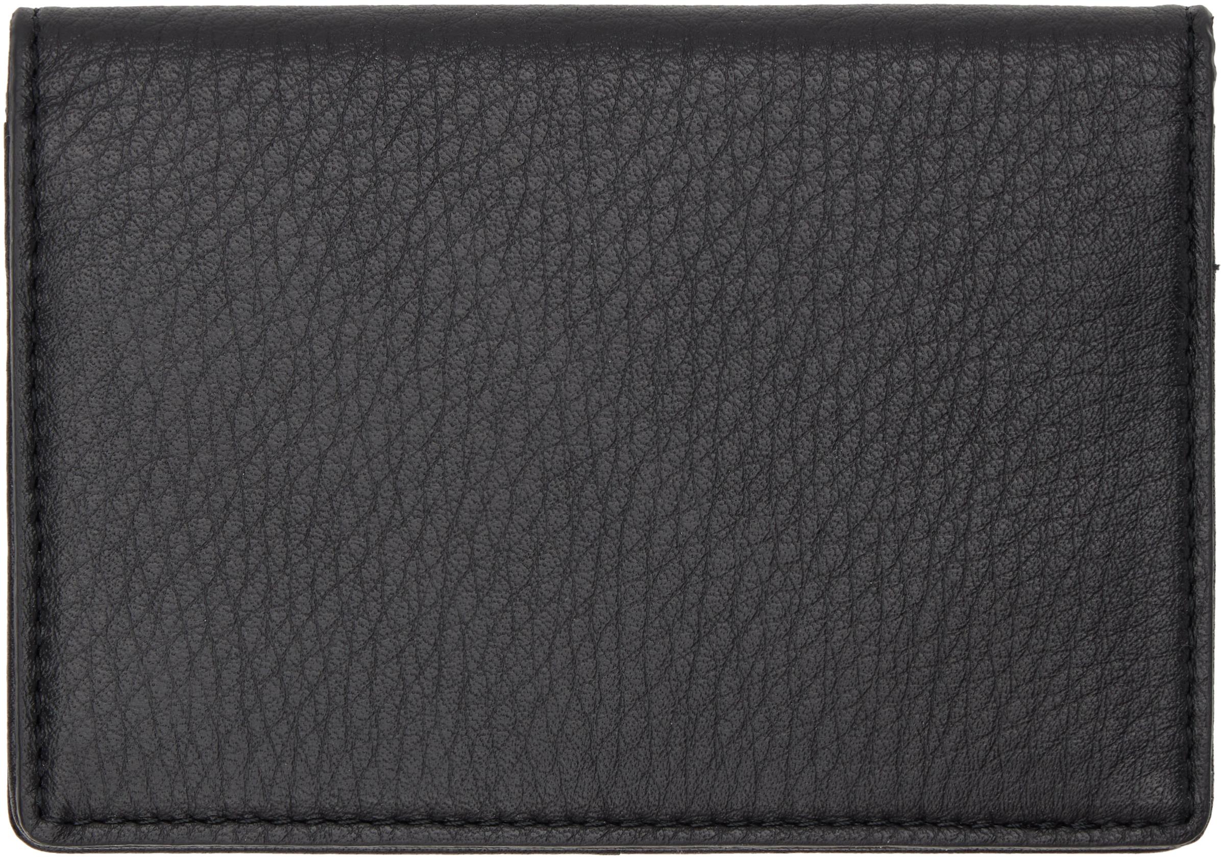 Yohji Yamamoto☆ MAT OIL LEATHER W SMALL WALLET ブラック MAT OIL LEATHER W SMALL WALLET – THE SHOP YOHJI YAMAMOTO