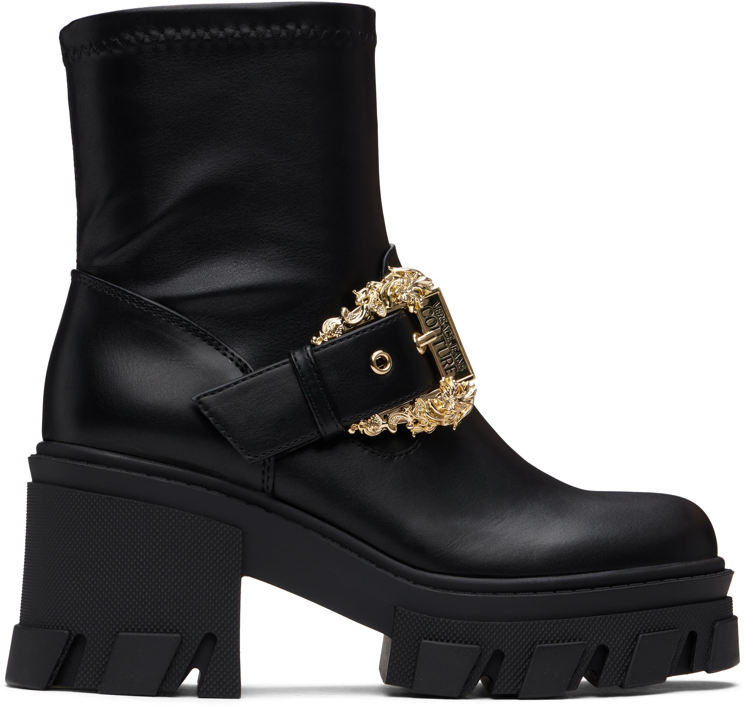 VERSACE JEANS COUTURE★バロック バックル アンクル ブーツ レディース Versace Jeans Couture ブーツ | オンラインセールは