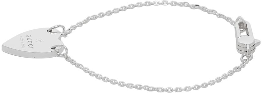 heart bracelet with gucci trademark