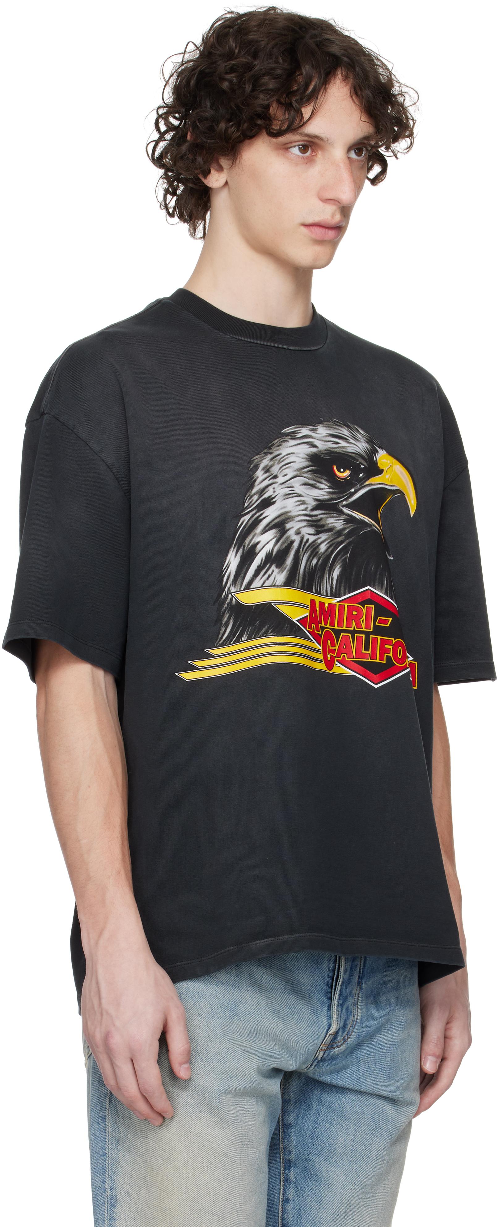 【AMIRI】Amiri Eagle オーバーサイズ Tシャツ AMIRI EAGLE OVERSIZED TEE - Black | AMIRI