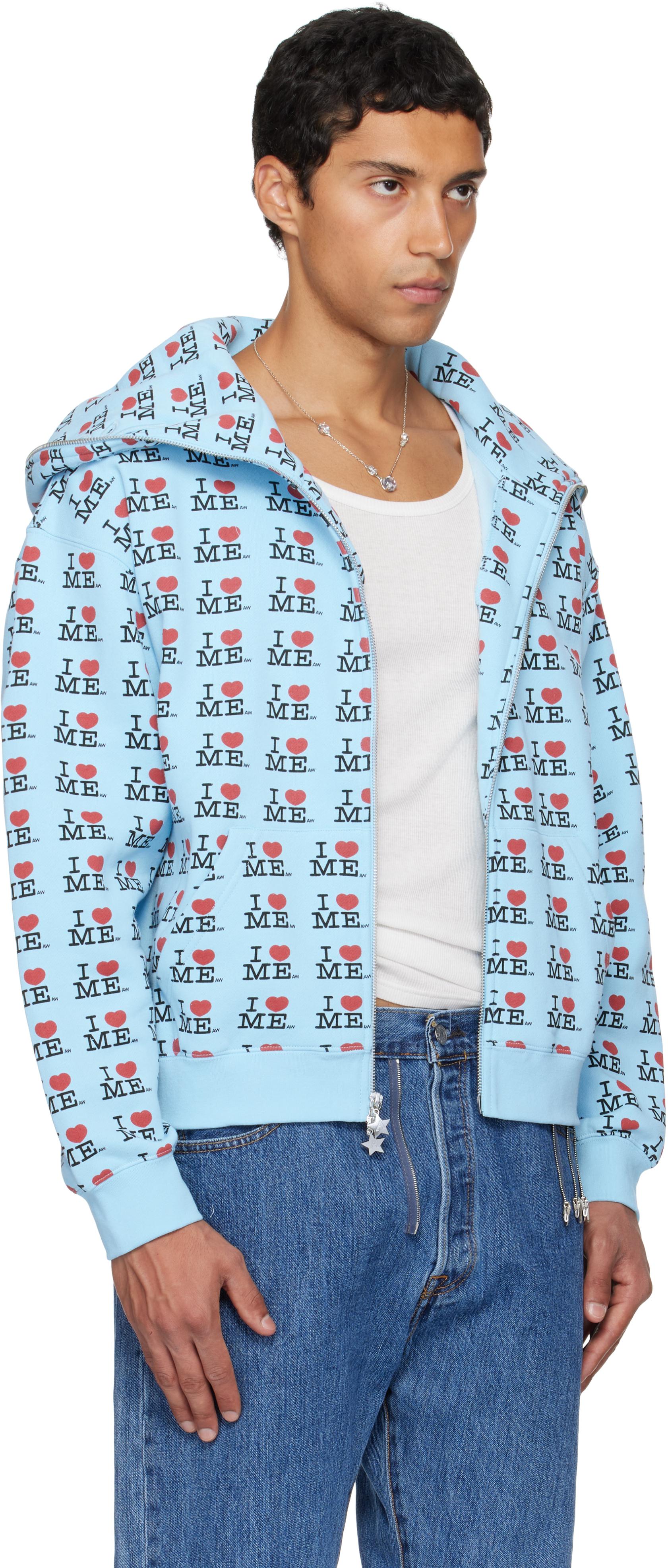 Ashley Williams Butterfly Hoodie in Blue for Men | Lyst UK