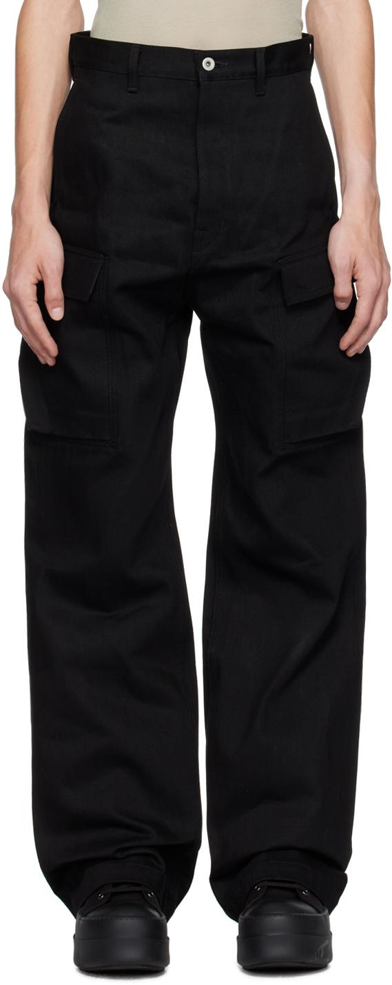 パリコレクション Cargo Denim Geth Black Owens Rick Pants Lyst | Men for パンツ
