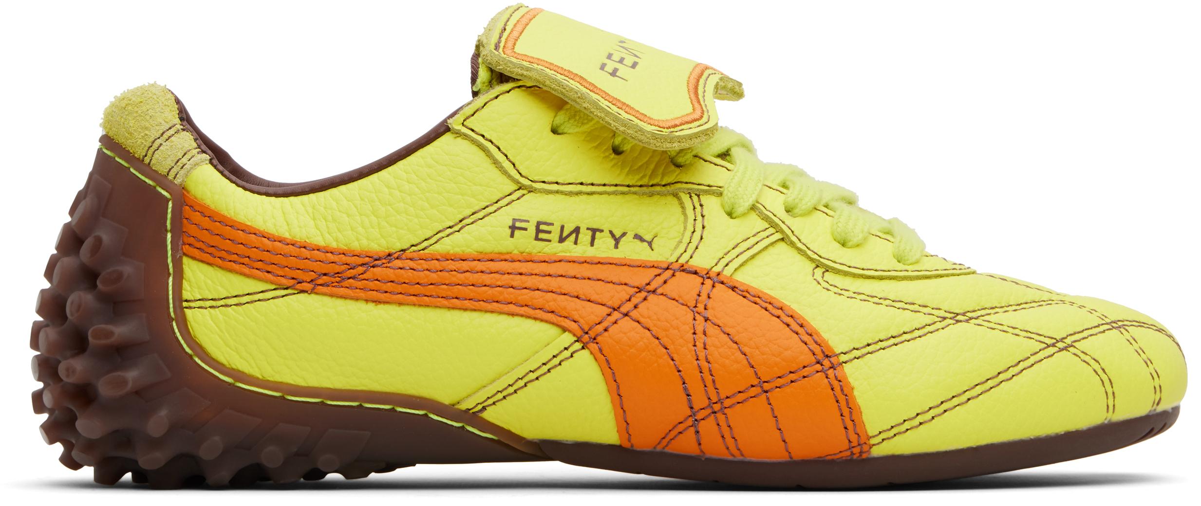 国内送 PUMA x FENTY Avanti LS ステッチスニーカー イエロー系 国内送 PUMA x FENTY Avanti LS ステッチスニーカー イエロー系