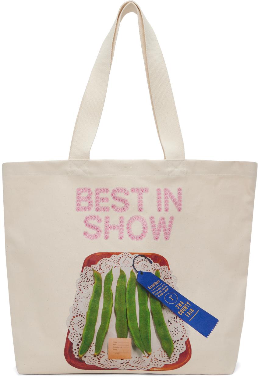JW Anderson メンズ オフホワイト Best In Show プリント キャンバス 