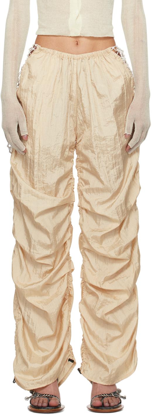 【関税込み】Isa Boulder SSENSE限定 ホワイト ラウンジパンツ Isa Boulder Ssense限定 Chute ラウンジパンツ ナチュラル | Lyst