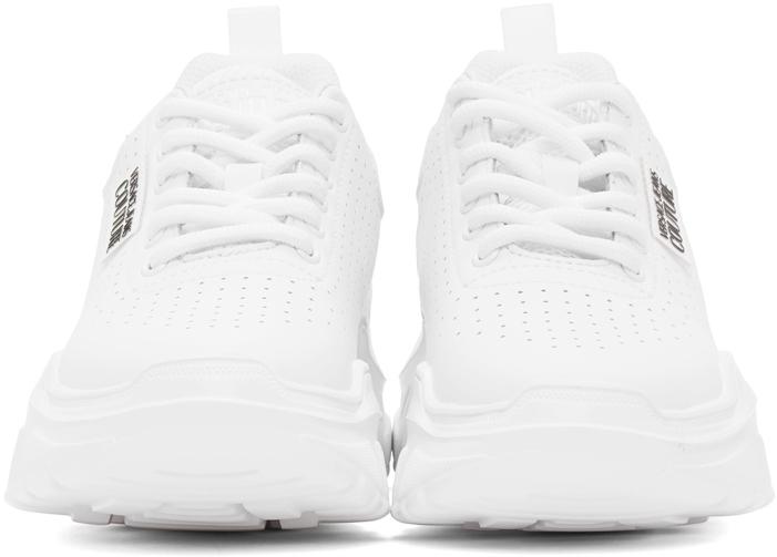 Versace Jeans Couture Leather White Speed Track Sneakers | Lyst
