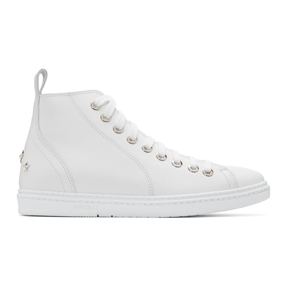 Jimmy Choo Leather White Star Colt High-top Sneakers for Men - Lyst