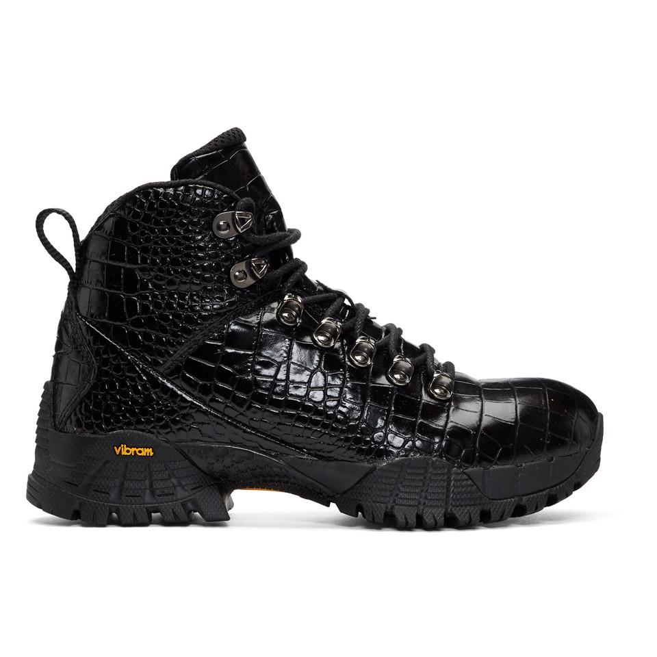 1017 ALYX 9SM Black Roa Croc Hiking Boots | Lyst Canada