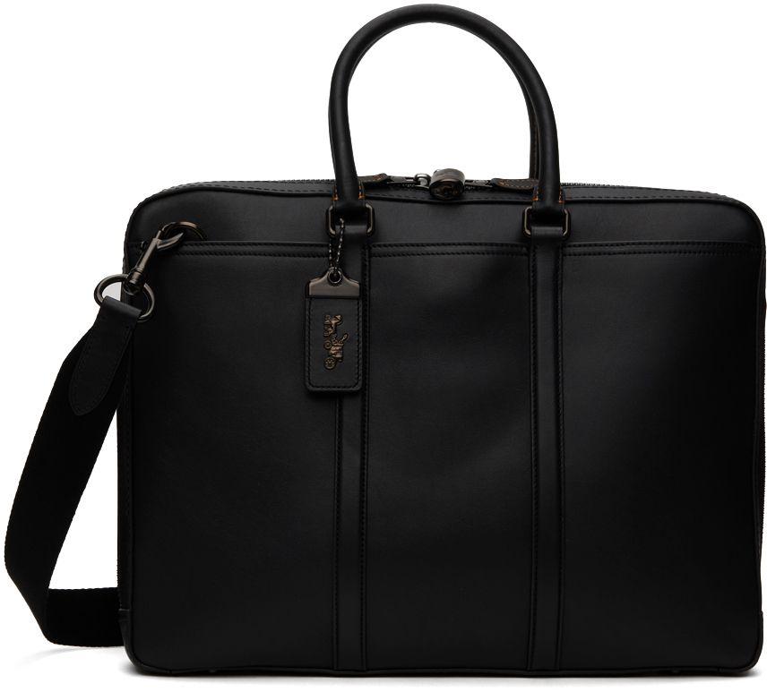 COACH Black Slim Metropolitan Briefcase for Men Lyst