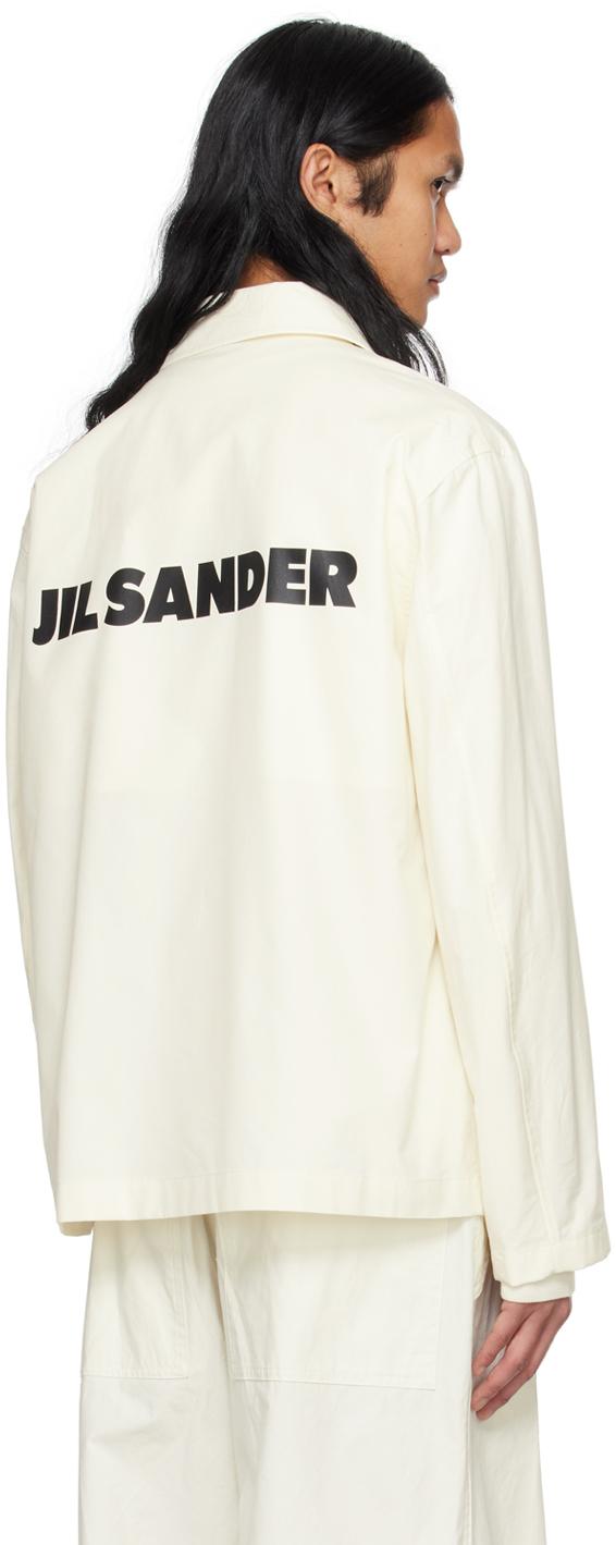 Jil Sander メンズ ナチュラル ホワイト ライトウェイト ジャケット 