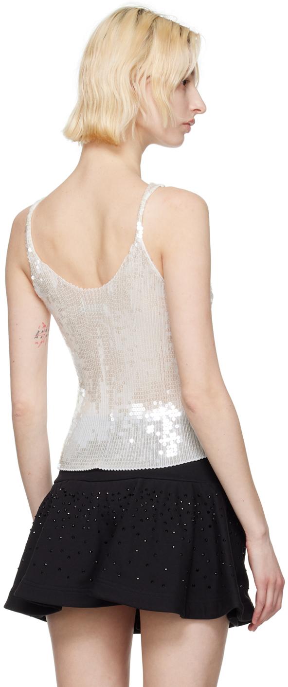 alexanderwang ニットベスト S ホワイト alexanderwang ニットベスト S ホワイト Alexander Wang ribbed