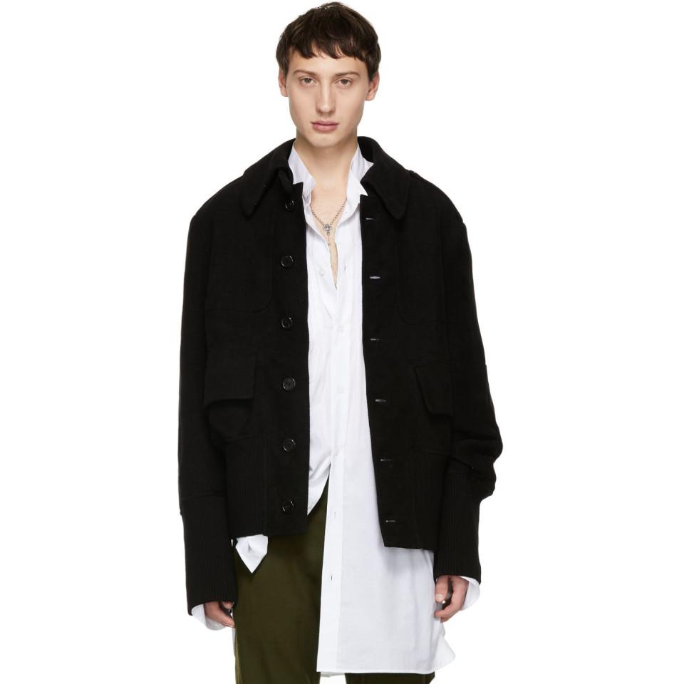 ann demeulemeester bomber jacket