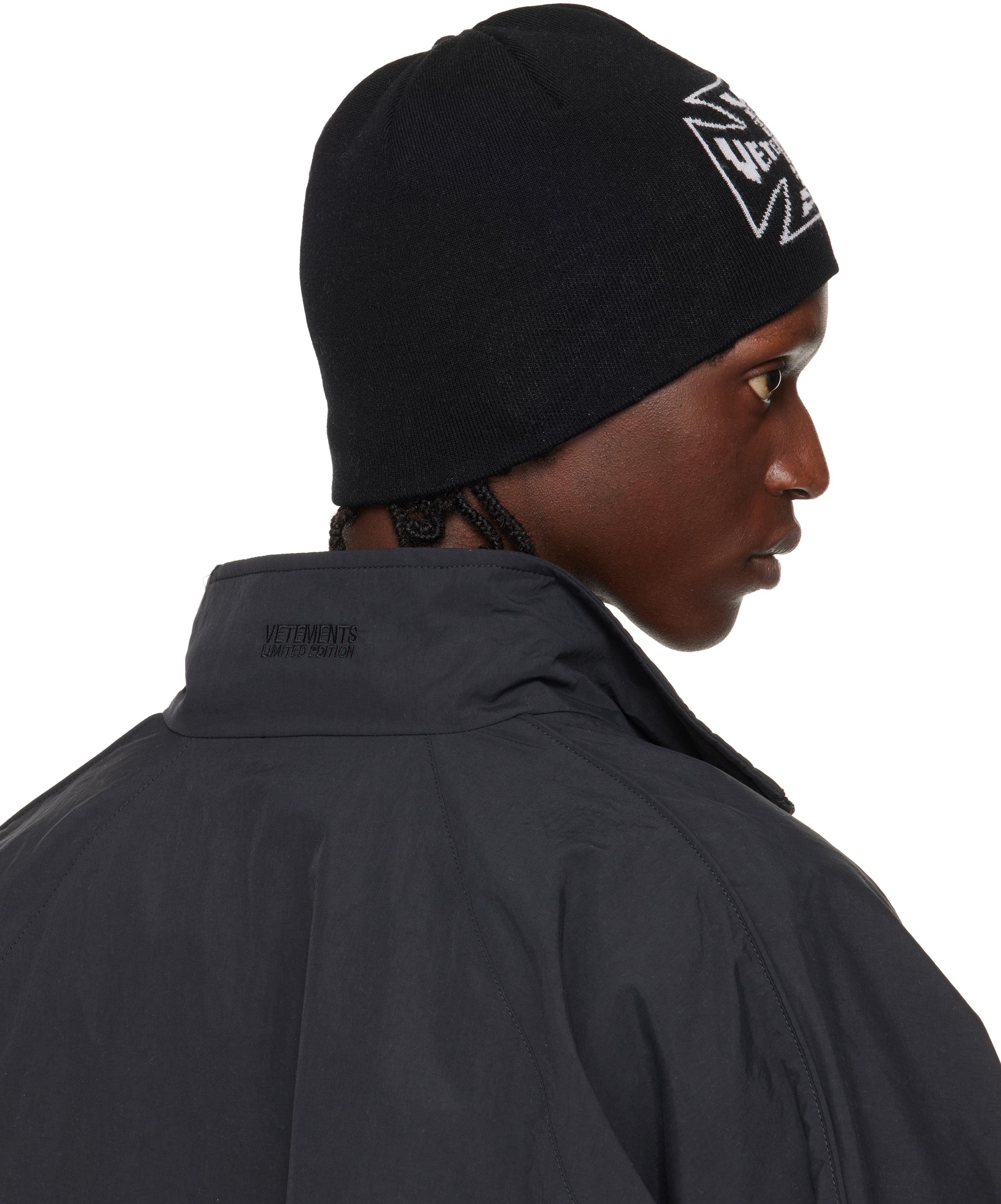 Vetements Biker Cross Logo Beanie in Black for Men | Lyst