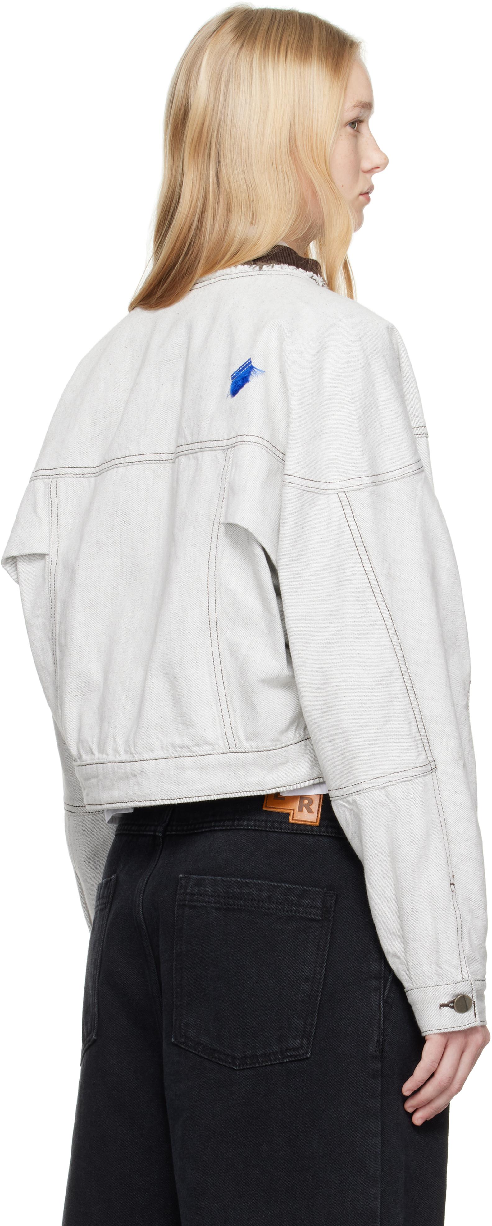 ADERERROR TRUCKER JACKET 1601 / WHITE 【公式通販】