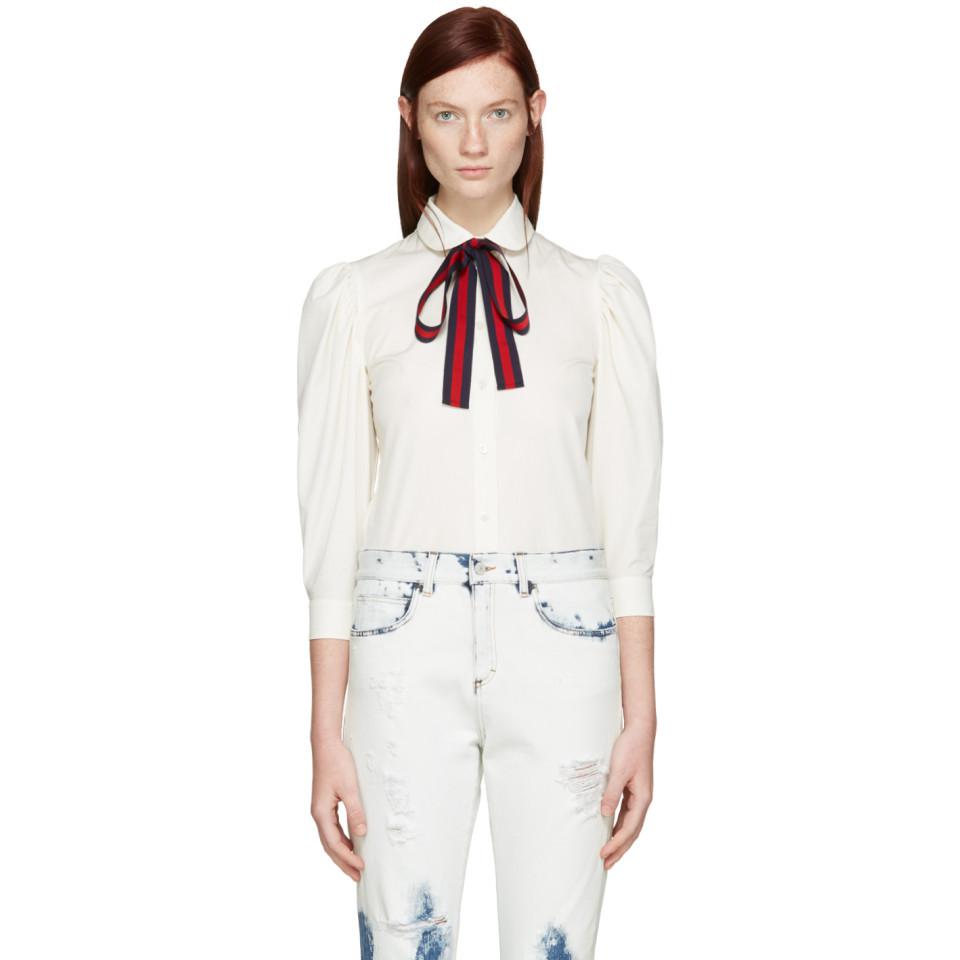 gucci shirt with bow