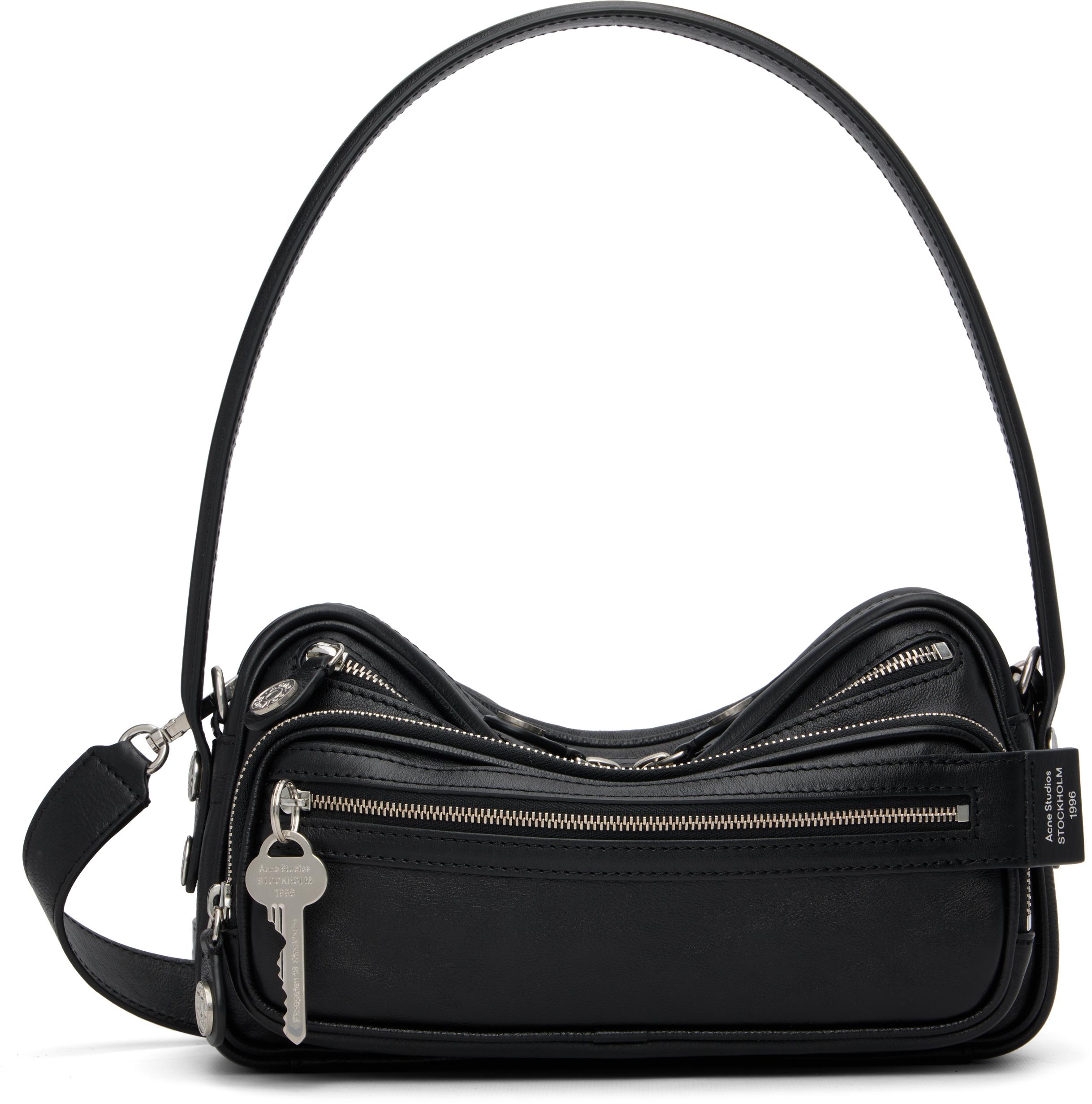 ショルダーバッグ・ポシェット Acne Studios Borsa A Spalla In Pelle Borsa a spalla Camero Large in pelle in Nero - Acne Studios
