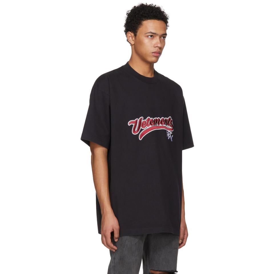Vetements black shirt new arrivals
