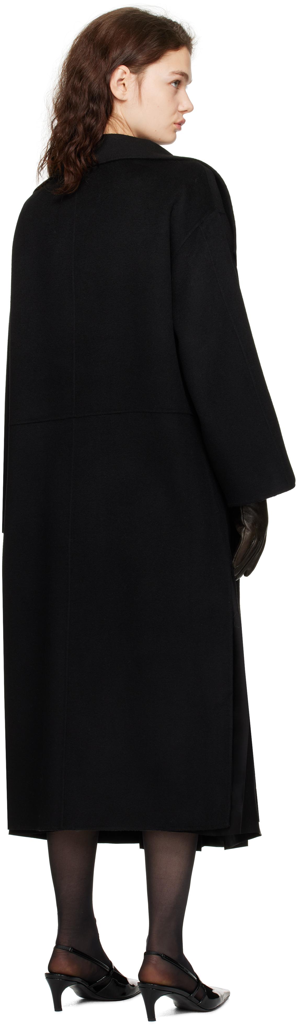 TOTEME Signature Wool Cashmere Coat in Black Lyst UK