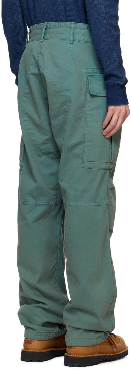 RRL Herringbone Twill Cargo Pants in Green for Men | Lyst Canada