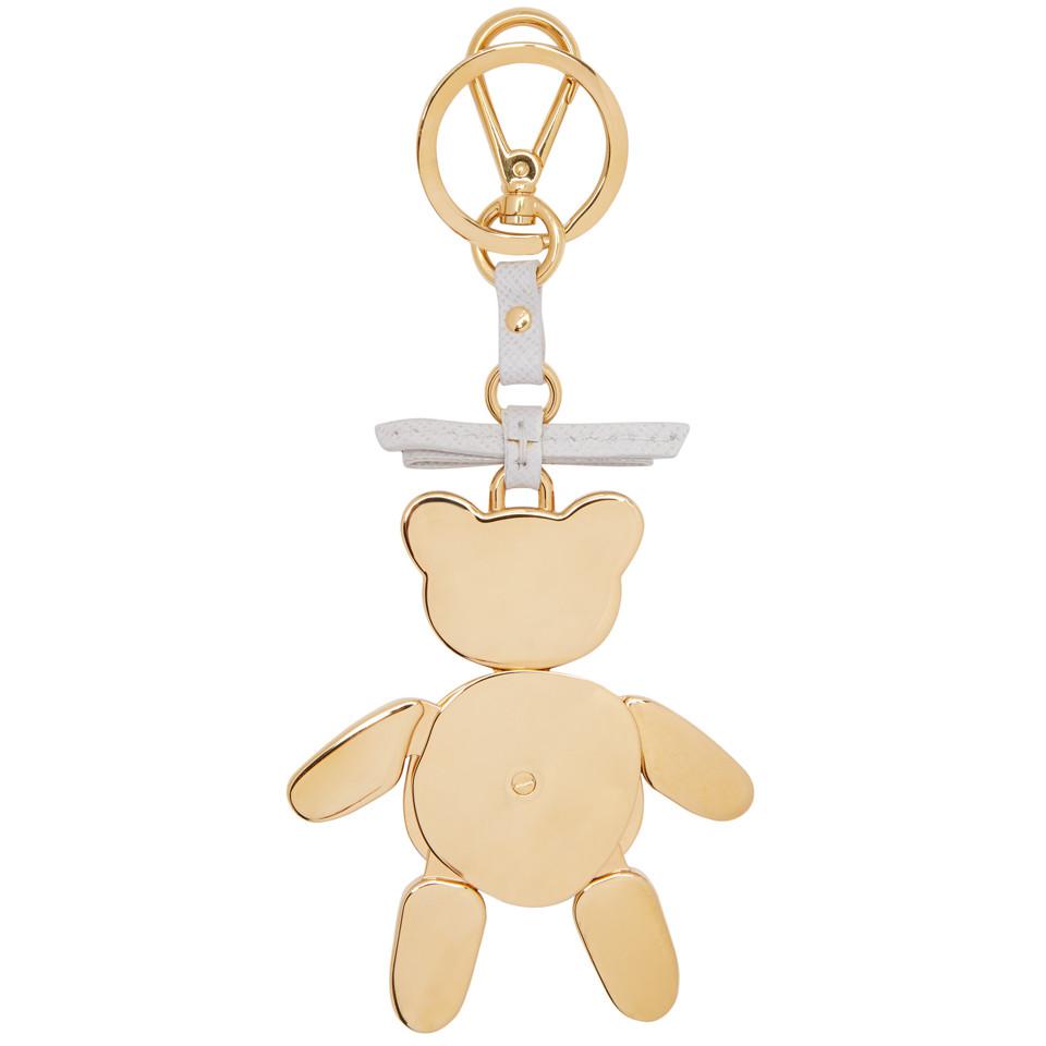 prada teddy bear keychain
