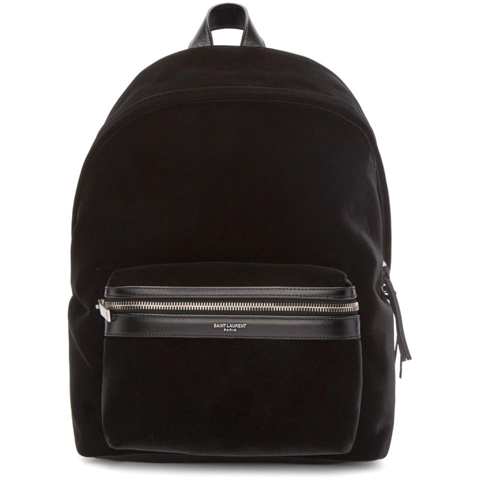 ysl velvet backpack