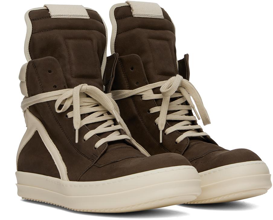 RICK OWENS◆ Porterville Mega Geobasket スニーカー ブラウン Rick Owens メンズ ブラウン&オフホワイト Porterville