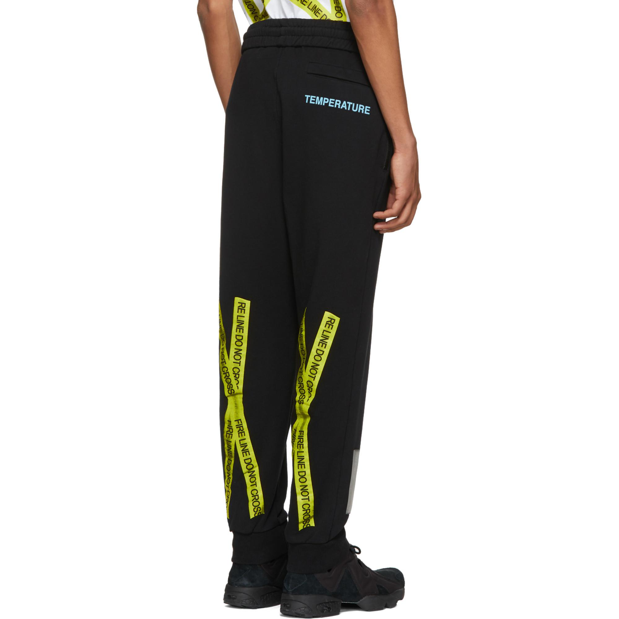 off white firetape jeans