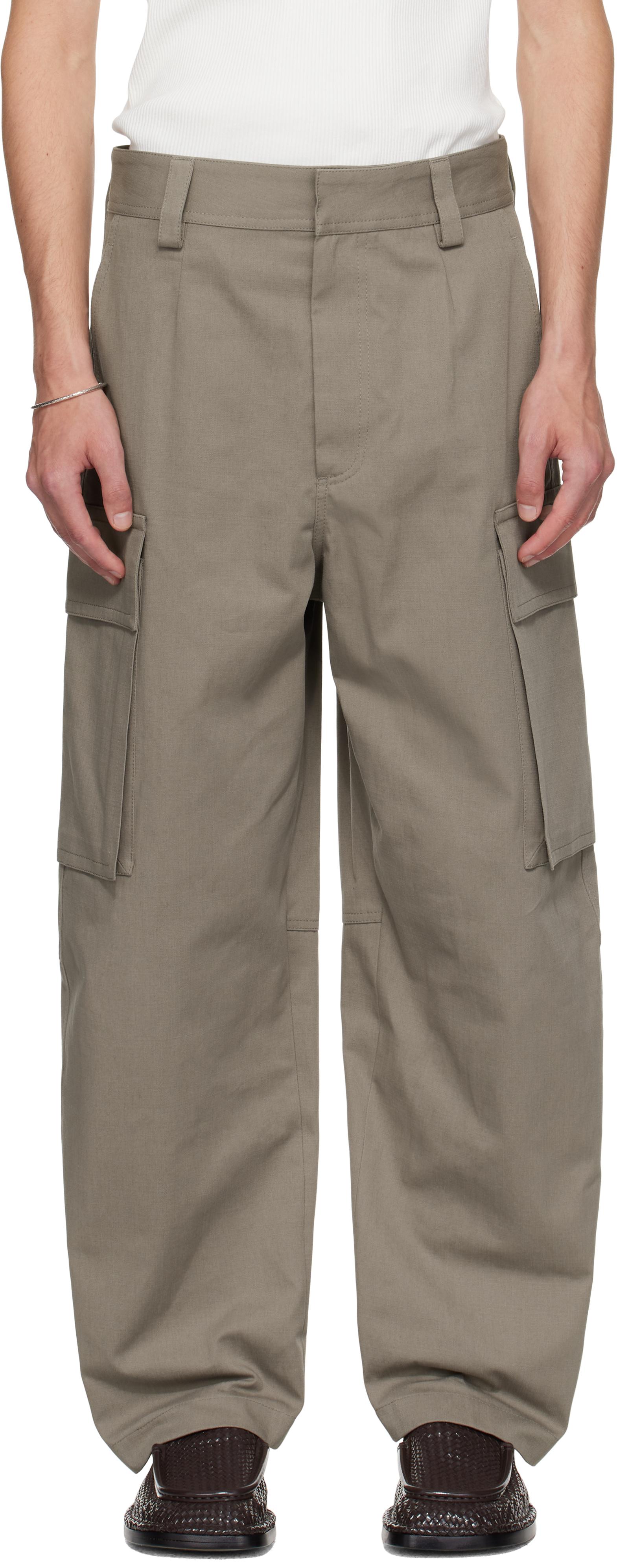 パンツ BOTTEGA VENETA Beige cotton blend cargo pant Bottega Veneta Cotton Blend Cargo Pants () IFCHIC.COM