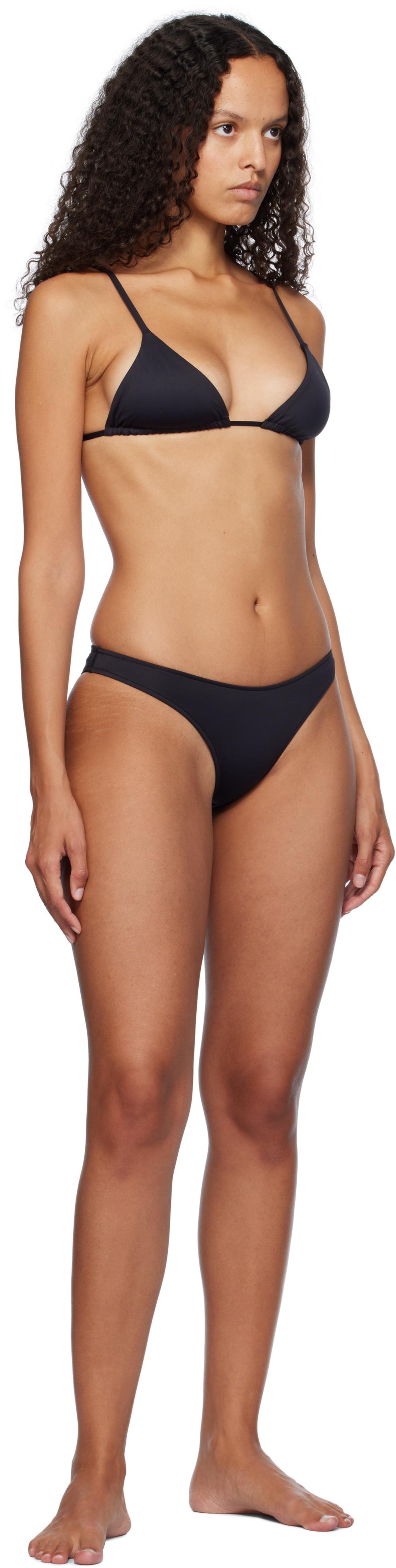 Frankie's Bikinis レディース ブラック Lumia 三角ビキニトップ